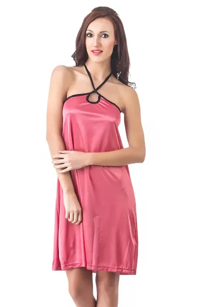 Women's Satin Short Nighty