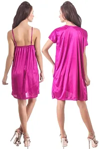 Women's Satin Nightdress Set Of 2-thumb1