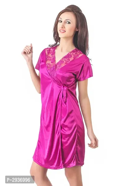 Women's Satin Nightdress Set Of 2-thumb3