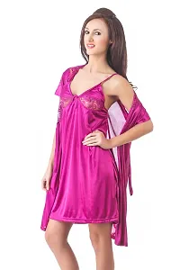 Women's Satin Nightdress Set Of 2-thumb4