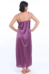 Women Satin Nightwear Sleepwear Long Nighty-thumb1