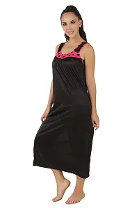 Women Satin Nightwear Sleepwear Long Nighty-thumb1