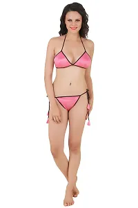 Stylish Pink Bra And Panty Set For Women-thumb3