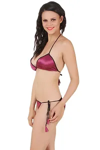 Stylish Purple Bra And Panty Set For Women-thumb1