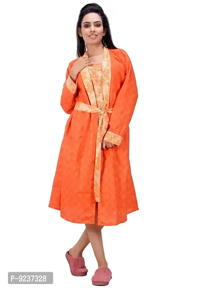 Buy CLYMAA� Pure Cotton Free Size Robe/House Coat/Night Gown (Fit