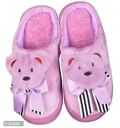 CLYMAA Winter Home Slippers , Non-Slip , Soft ,Fur,Warm with Soft Rubber Sole-thumb0
