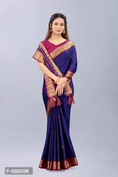Classic Cotton Silk Printed Saree with Blouse piece-thumb0