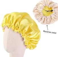 Agasti Handmade Fully Reversible Luxuries Pure Satin Hair Bonnet satin sleep cap (slip cap6)-thumb1