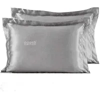 AGASTI Pure Silk Pillowcase, Both Sides 100% Mulberry Silk for Standard Queen King Pillow(PACK OF2) (COMBO3)-thumb1