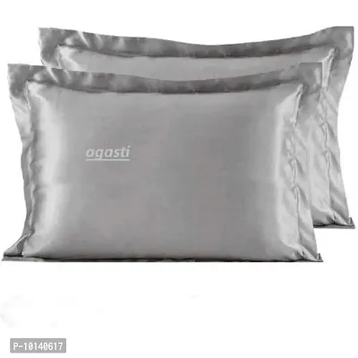 AGASTI Pure Silk Pillowcase, Both Sides 100% Mulberry Silk for Standard Queen King Pillow(PACK OF2) (COMBO3)