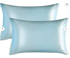 AGASTI Pure Silk Pillowcase, Both Sides 100% Mulberry Silk for Standard Queen King Pillow(PACK OF2) (COMBO2)-thumb1