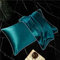 AGASTI Pure Silk Pillowcase, Both Sides 100% Mulberry Silk for Standard Queen King Pillow(PACK OF2) (COMBO16)-thumb1