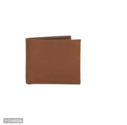 Stylish Brown Solid Leather Passport Holder Wallet For men-thumb0