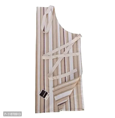 PADHUMAM Cotton kitchen apron for women and men chef aprons (apron check and stripe)-thumb2