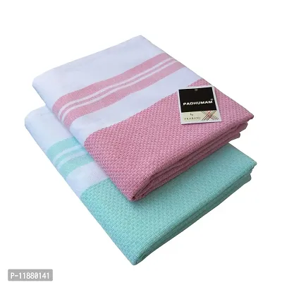 PADHUMAM Bath Towels Cotton Large Size 80cm x 160cm - Pack of 2 pcs-thumb0