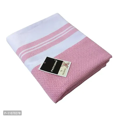 PADHUMAM Bath Towels Cotton Size 80cm x 160cm - Pack of 1 Pink-thumb0