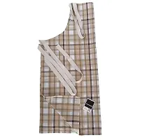 PADHUMAM Cotton kitchen apron for women and men chef aprons (apron check and stripe)-thumb2