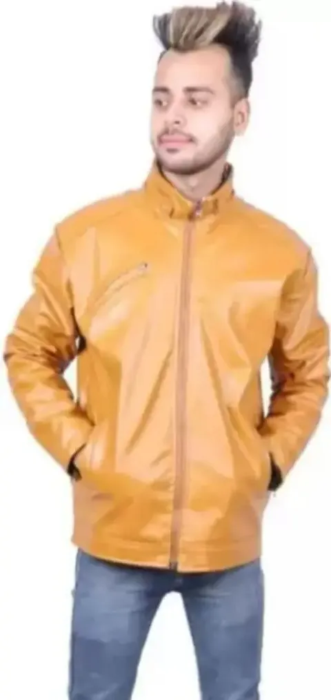 Stylish Synthetic Leather Jackets For Men