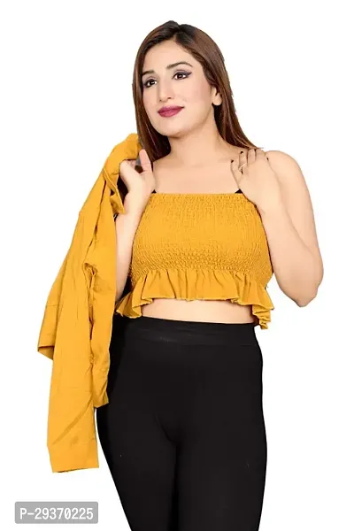 Stylish  Trendy Crop Top  Paired with Summer Jacket Ensemble-thumb2