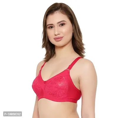 KSB Enterprises Women Net Non-Padded Wire Free Regular Bra | Women Net Bra Full Coverage | Wire Free Non Padded Seamless Bra for Women | Cup Type - C-thumb2