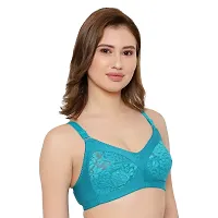 KSB Enterprises Women Net Non-Padded Wire Free Regular Bra | Women Net Bra Full Coverage | Wire Free Non Padded Seamless Bra for Women | Cup Type - C-thumb4