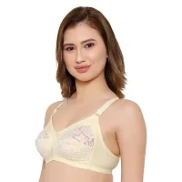 KSB Enterprises Women Net Non-Padded Wire Free Regular Bra | Women Net Bra Full Coverage | Wire Free Non Padded Seamless Bra for Women | Cup Type - C-thumb1