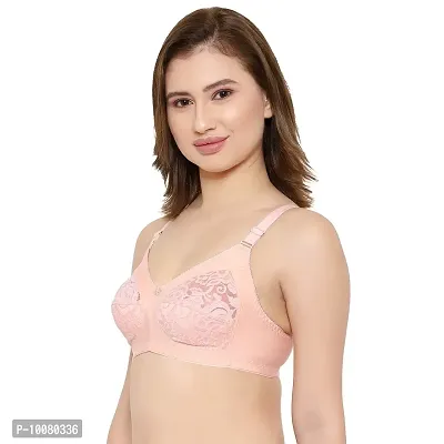 KSB Enterprises Women Net Non-Padded Wire Free Regular Bra | Women Net Bra Full Coverage | Wire Free Non Padded Seamless Bra for Women | Cup Type - C-thumb2