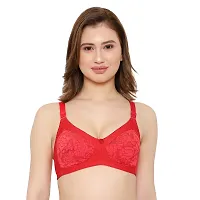 KSB Enterprises Women Net Non-Padded Wire Free Regular Bra | Women Net Bra Full Coverage | Wire Free Non Padded Seamless Bra for Women | Cup Type - C-thumb1