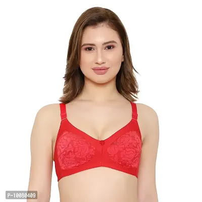 KSB Enterprises Women Net Non-Padded Wire Free Regular Bra | Women Net Bra Full Coverage | Wire Free Non Padded Seamless Bra for Women | Cup Type - C-thumb2