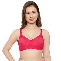 KSB Enterprises Women Net Non-Padded Wire Free Regular Bra | Women Net Bra Full Coverage | Wire Free Non Padded Seamless Bra for Women | Cup Type - C-thumb4