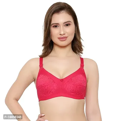 KSB Enterprises Women Net Non-Padded Wire Free Regular Bra | Women Net Bra Full Coverage | Wire Free Non Padded Seamless Bra for Women | Cup Type - C-thumb5