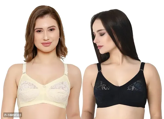 Buy KSB Enterprises Women Net Non-Padded Wire Free Regular Bra, Women Net  Bra Full Coverage, Wire Free Non Padded Seamless Bra for Women