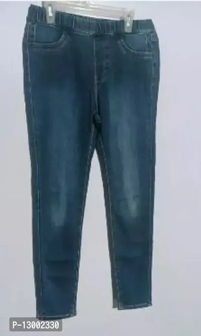 Stylish Blue Denim  Jeans For Women-thumb0