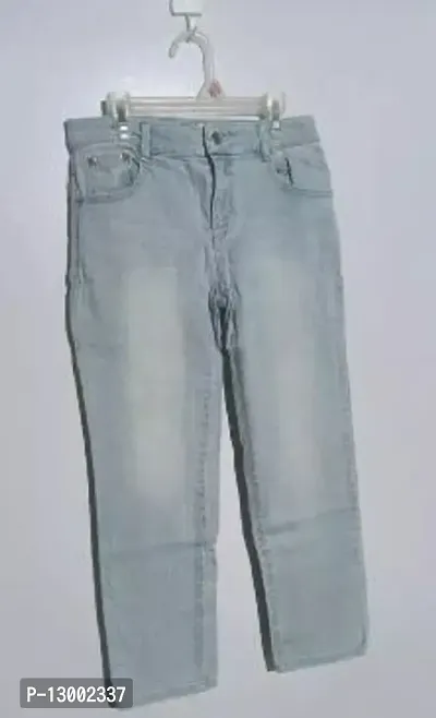 Stylish Grey Denim  Jeans For Women-thumb0