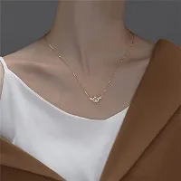 RHOSYN Artificial Imitation Angel Wings Pendant with Gold Plated Necklace Chain Jewellery Elegant Stylish Party Casual Wear Movable American Diamond Chain(JS Chain ANGL65 W CPY)-thumb2