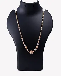 RHOSYN Artificial Imitation Jewellery Elegant Stylish Ethnic Casual Wear Moti Mala Gold Platinum 2 Tone AD Balls Dokiya Chain (SHM DKY 100 CHAIN CPY4)-thumb2