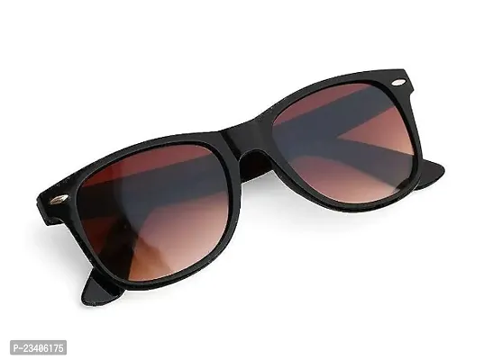 Latest Stylish UV Protection Black Brown Wayfarer Sunglasses Combo for Men Women Boys  Girls-thumb0