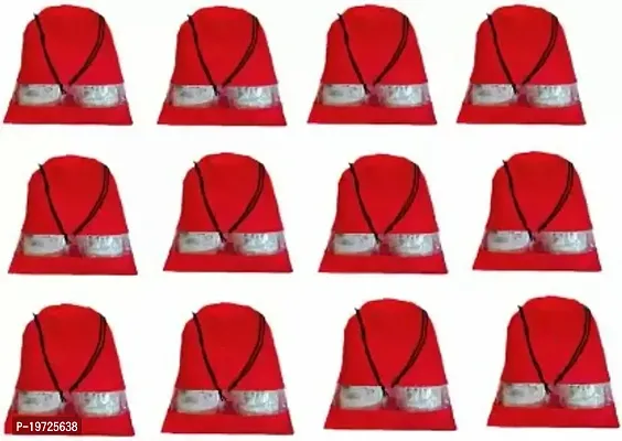 Geetacreation Luggage Covers Dust Proof Shoes Bag 12 Pcs Your Footwear From Water/Dust  (Red)