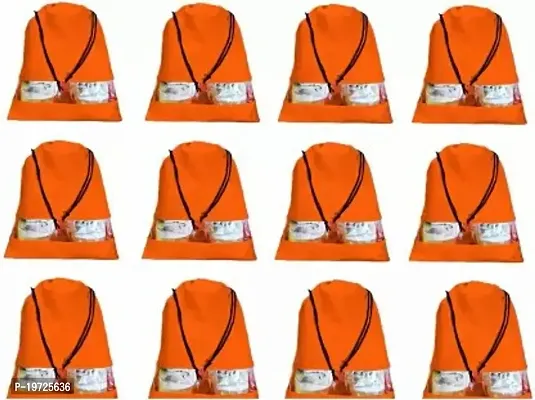 Geetacreation Luggage Covers Dust Proof Shoes Bag 12 Pcs Your Footwear From Water/Dust  (Orange)