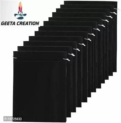 Geetacreation Pack Of 12 Shoe Pouch Shoe Cover Shoe Kit Luggage Covers Dust Proof Shoes  (Black)