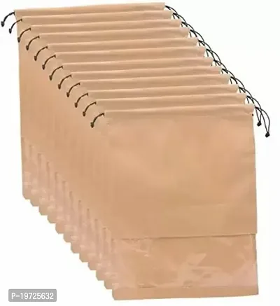 Geetacreation Luggage Covers Dust Proof Shoes Bag 12 Pcs Your Footwear From Water/Dust  (Beige)