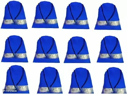 Geetacreation Luggage Covers Dust Proof Shoes Bag 12 Pcs Your Footwear From Water/Dust  (Blue)