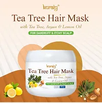 KURAIY TEA TREE Argan Oil Evaporation-free Mask Repair Dry Hair Damaged Split End Hair Smooth Professional Hair Mask  PACK OF 1-thumb1