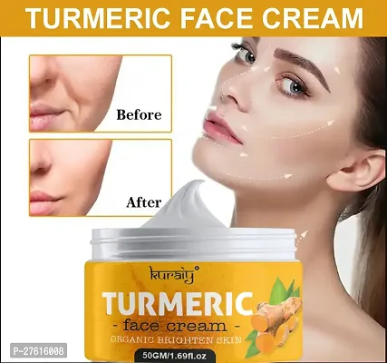 KURAIY Turmeric Facial Care Kit Facial Mud Masks Deep Cleaning Moisturizing Facial Cream