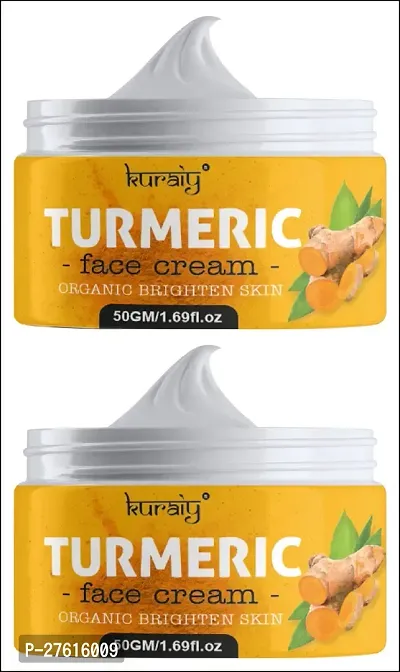 KURAIY  Original Turmeric Skin Care Face Cream Serum Oil Stick Mask Body Whitening Anti Acne Lighten pack of 2-thumb0