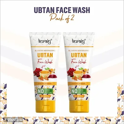 KURAIY 100% Premium Ubtan Face Wash Cream Deep Moisturizing Cream Face wash Tube-thumb0