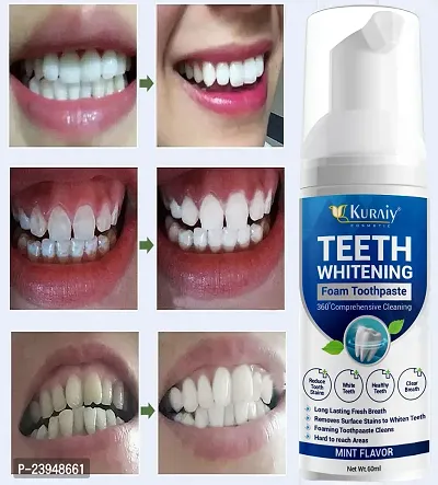 KURAIY Pure Teeth  Oral Hygiene Breath Dental Tool Mouth Wash Toothpaste  Foam Teethaid Mouthwash Teeth Mousse