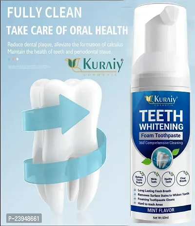 KURAIY Pure Teeth  Oral Hygiene Breath Dental Tool Mouth Wash Toothpaste  Foam Teethaid Mouthwash Teeth Mousse-thumb5