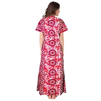 Elegant Multicoloured Cotton Printed Nighty For Women-thumb1