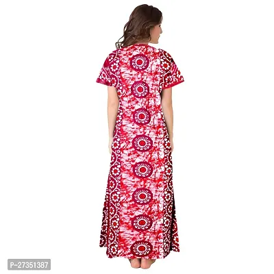 Elegant Multicoloured Cotton Printed Nighty For Women-thumb2